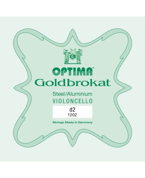 Cuerda cello Optima Goldbrokat 1202 2ª Re Medium 1/8