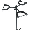 Soporte triple para guitarra con protección de goma