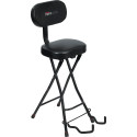 Taburete con soporte para guitarra