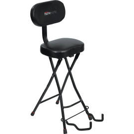 Taburete con soporte para guitarra