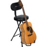 Taburete con soporte para guitarra