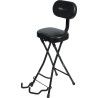 Taburete con soporte para guitarra