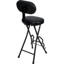 Taburete con soporte para guitarra