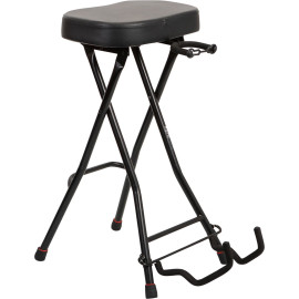 Taburete con soporte para guitarra