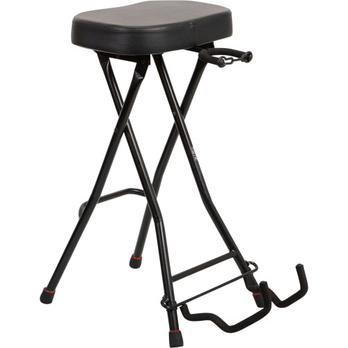 Taburete con soporte para guitarra