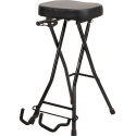 Taburete con soporte para guitarra