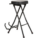 Taburete con soporte para guitarra