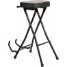 Taburete con soporte para guitarra