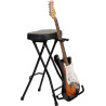 Taburete con soporte para guitarra