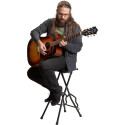 Taburete con soporte para guitarra