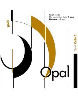 Cuerda cello For-Tune Opal Gold 2ª Re acero 4/4 Medium 4/4