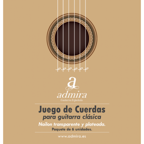JUEGO DE CUERDAS ADMIRA PARA GUITARRA CLÁSICA