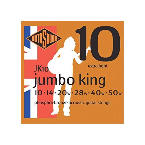JUEGO DE CUERDAS ROTOSOUND PARA GUITARRA ACÚSTICA JK10