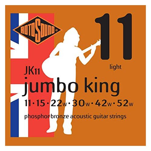 JUEGO DE CUERDAS ROTOSOUND PARA GUITARRA ACÚSTICA 11-52
