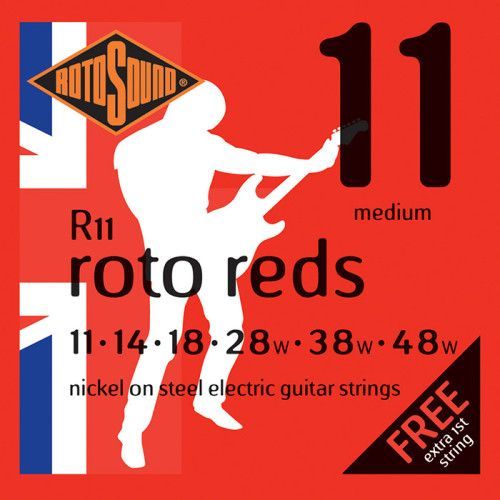 JUEGO DE CUERDAS ROTOSOUND PARA GUITARRA ELÉCTRICA 11-48