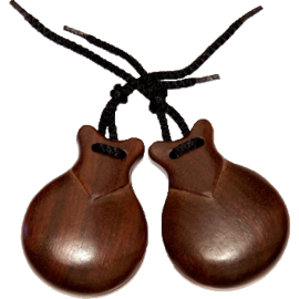 CASTAÑUELAS JALE DE IMITACIÓN BUBINGA NATURAL DEL Nº 6