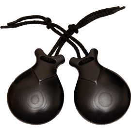 CASTAÑUELAS JALE DE TELA NEGRA DEL Nº 7