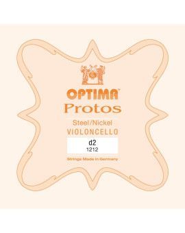 Cuerda cello Optima Protos 1212 2ª Re Medium 3/4
