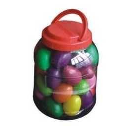 MARACAS HUEVO EN CUBO PLASTICO