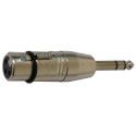 ADAPTADOR XLR HEMBRA-JACK STEREO 1/4