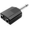 ADAPTADOR DUAL JACK MONO 1/4 HEMBRA X 2 JACK MONO 1/4 A089