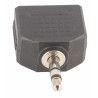 ADAPTADOR DUAL MINIJACK STEREO 3,5 MM HEMBRA X 2 - MINIJACK STEREO 3,5 MM A107