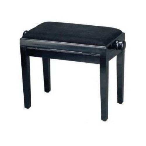 BANQUETA REGULABLE PARA PIANO NEGRO BRILLO