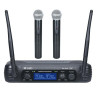 DOS MICRÓFONOS INALÁMBRICOS DE MANO EK VHF WR69LD