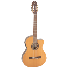 GUITARRA CLÁSICA ADMIRA VIRTUOSO ELECTRIFICADA FISHMAN CUERPO ESTRECHO CUTAWAY SERIE CONSERVATORIO