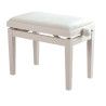 BANQUETA REGULABLE PARA PIANO BLANCO MATE PB007