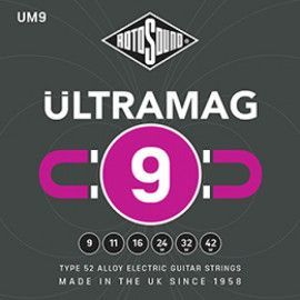 JUEGO DE CUERDAS ROTOSOUND ULTRAMAG PARA GUITARRA ELÉCTRICA UM9