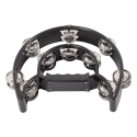 PANDERETA MEDIA LUNA DOBLE NEGRA TW20BK