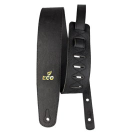 CORREA PARA GUITARRA Y PARA BAJO BASSO SERIE ECO VEGANA NEGRA