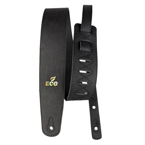 CORREA PARA GUITARRA Y PARA BAJO BASSO SERIE ECO VEGANA NEGRA
