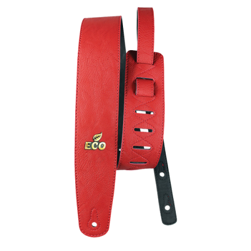 CORREA PARA GUITARRA Y PARA BAJO BASSO SERIE ECO VEGANA ROJA