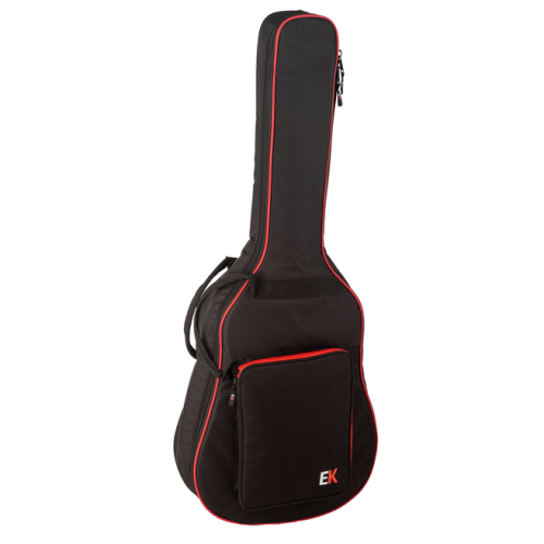 FUNDA EK PARA GUITARRA ACÚSTICA DE 10mm ROJA