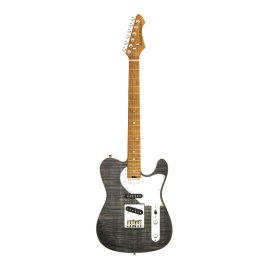 GUITARRA ELÉCTRICA ARIA TC 615-MK2-NASHVILLE NEGRO DIAMANTE TRANSLÚCIDO
