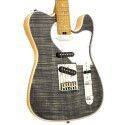 GUITARRA ELÉCTRICA ARIA TC 615-MK2-NASHVILLE NEGRO DIAMANTE TRANSLÚCIDO