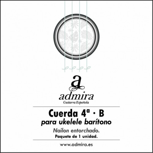 4ª CUERDA ADMIRA PARA UKELELE BARITONO NAILON ENTORCHADO CA504UKB