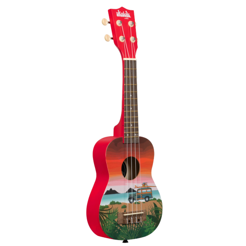 UKELELE SOPRANO SERIE UKADELIC GRAPHIC TOP SURF