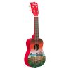 UKELELE SOPRANO SERIE UKADELIC GRAPHIC TOP SURF