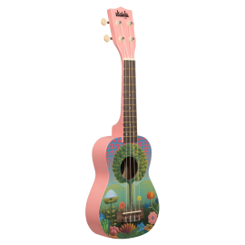UKELELE SOPRANO SERIE UKADELIC GRAPHIC TOP JARDIN
