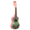 UKELELE SOPRANO SERIE UKADELIC GRAPHIC TOP JARDIN