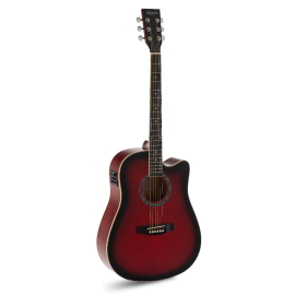 GUITARRA ACÚSTICA ADMIRA TENNESSEE ROJA SATINADA