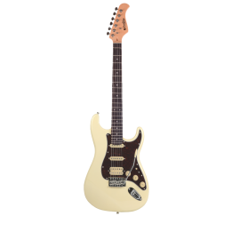 GUITARRA ELÉCTRICA PRODIPE SERIE ST83-RA STRATOCASTER BLANCO VINTAGE