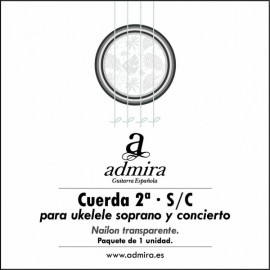 2ª CUERDA ADMIRA PARA UKELELE SOPRANO/CONCIERTO NAILON CA502UKSC