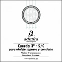 3ª CUERDA ADMIRA PARA UKELELE SOPRANO/CONCIERTO NAILON CA503UKSC