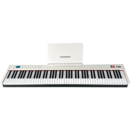PIANO DE ESCENARIO PORTABLE CON BATERIA RECARGABLE BLANCO EK EKT88WH