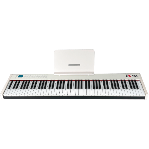 PIANO DE ESCENARIO PORTABLE CON BATERIA RECARGABLE BLANCO EK EKT88WH