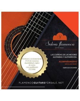 "Set de cuerdas guitarra Solera Flamenca Acompañamiento pulsación media-alta"